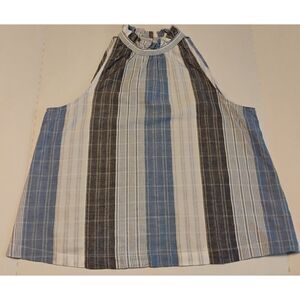 🔥 Universal‎ Thread Ruffle High Neck Tank Top - Size M - Excellent! FAST SHIP!